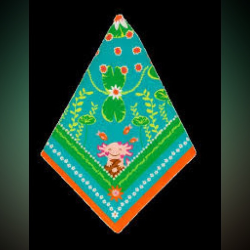2024 Girl Scout Cookie Program Instant Reward Axolotl Bandana 75+ Packages